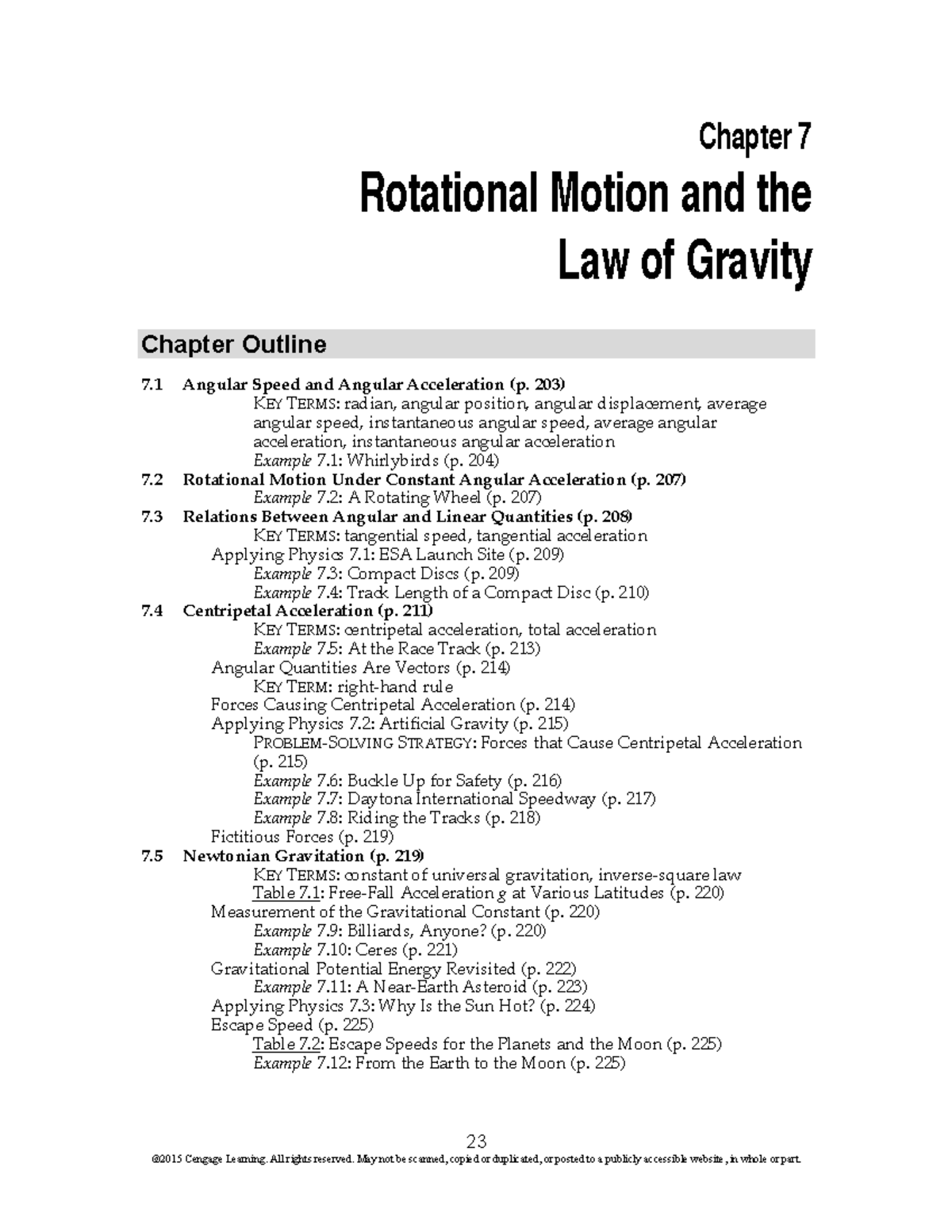Week008-009 Rotational Motion and Gravity - 23 Chapter 7 Rotational ...
