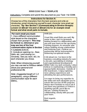 WGU C716 Task 1 - 1 The Crucial Role Of Cultural Sensitivity In ...