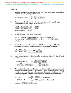 Solution Manual for Fluid Mechanics 4th edition Yunus Cengel & John ...