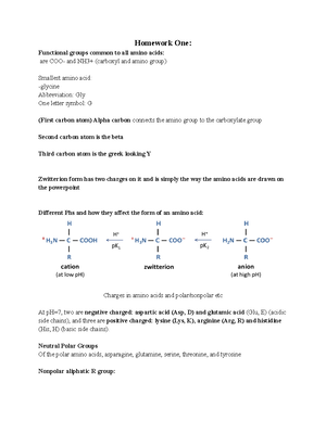 CHE 330 Basic biochem notes for chapter 3 - Chapter 3 Basic biochem ...