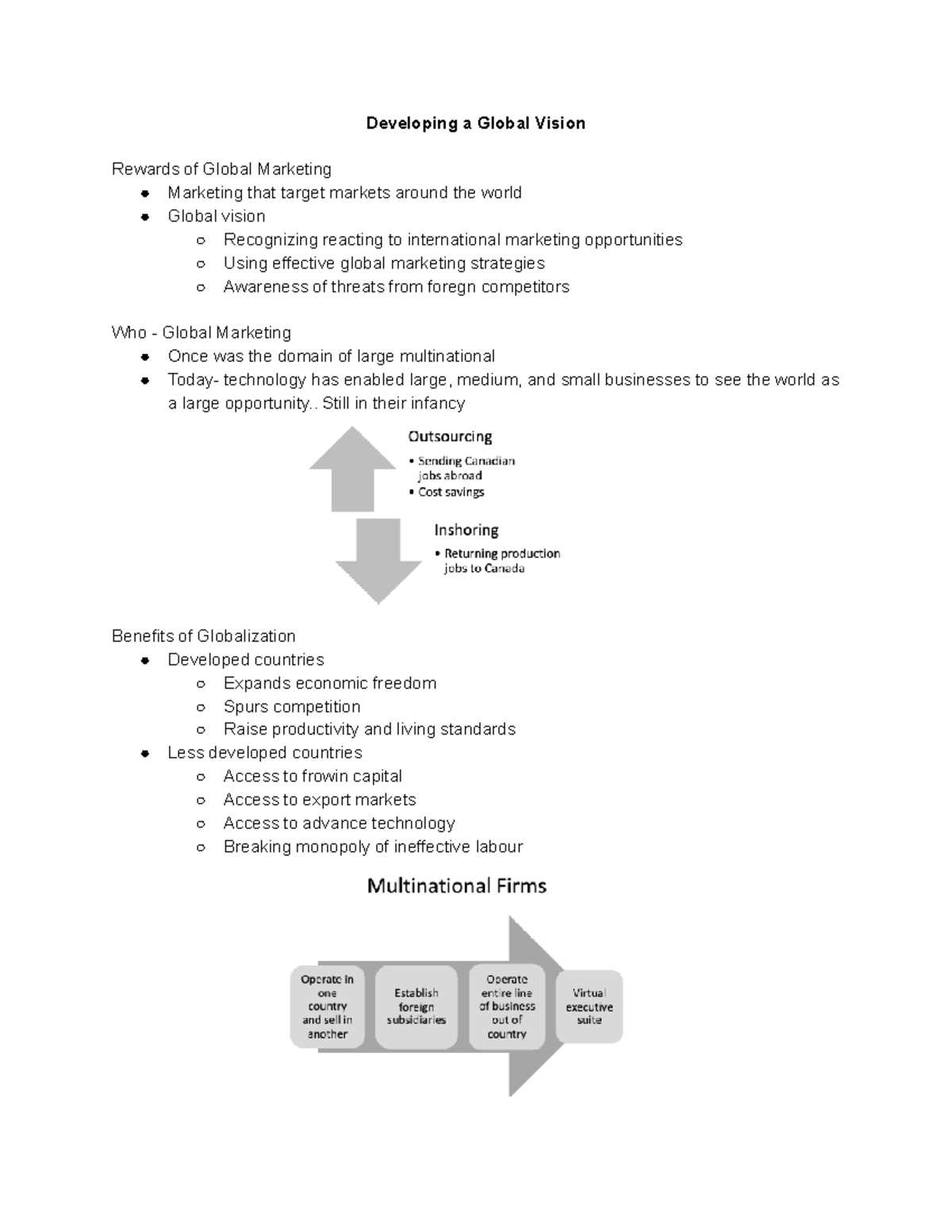 Chapter 4: Developing a Global Vision - Developing a Global Vision ...