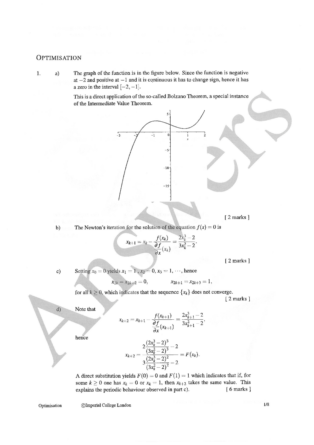 2019-2020 Optimization Exam Paper Sols - E4.29 - Studocu