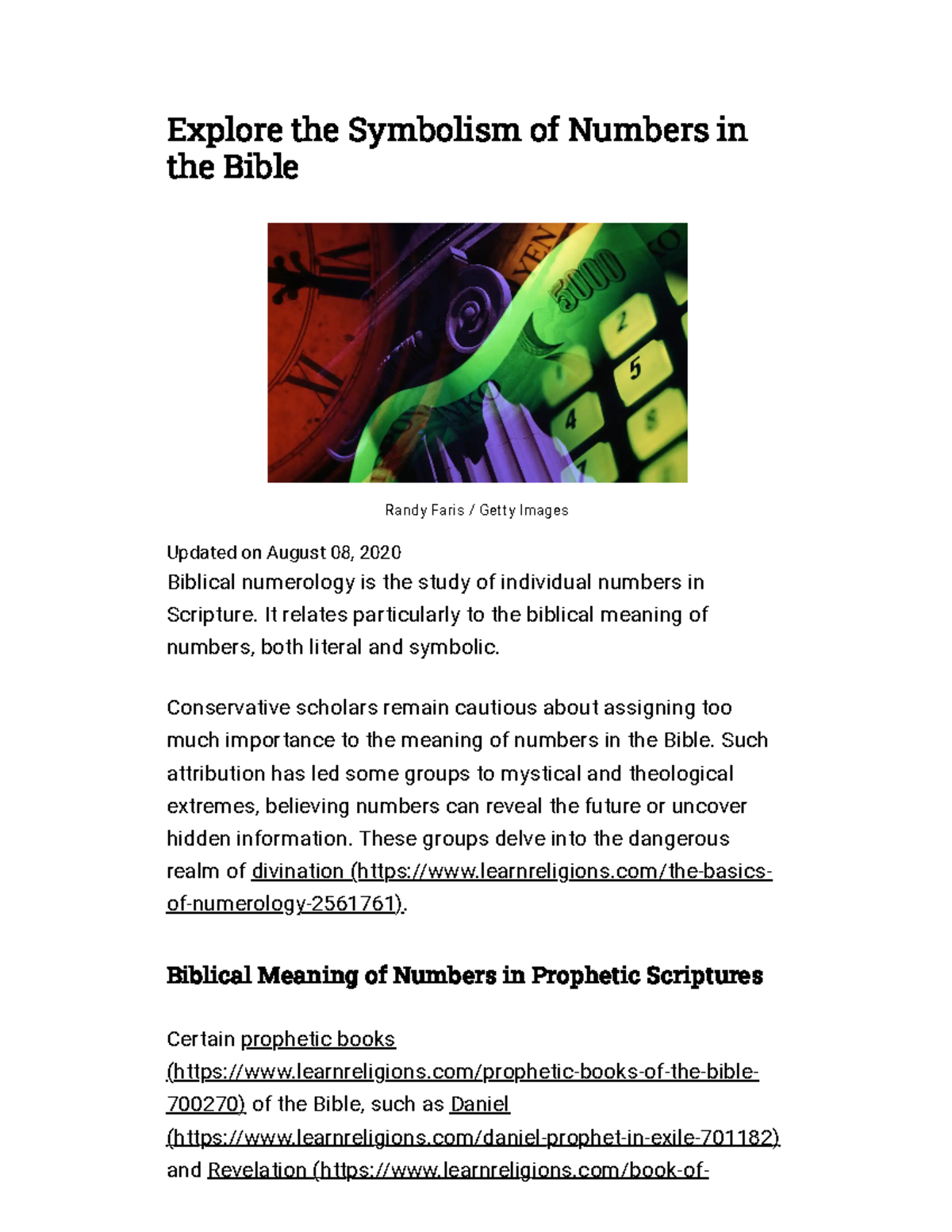 Learn the Biblical Meaning of Numbers - Explore the Symbolism of ...