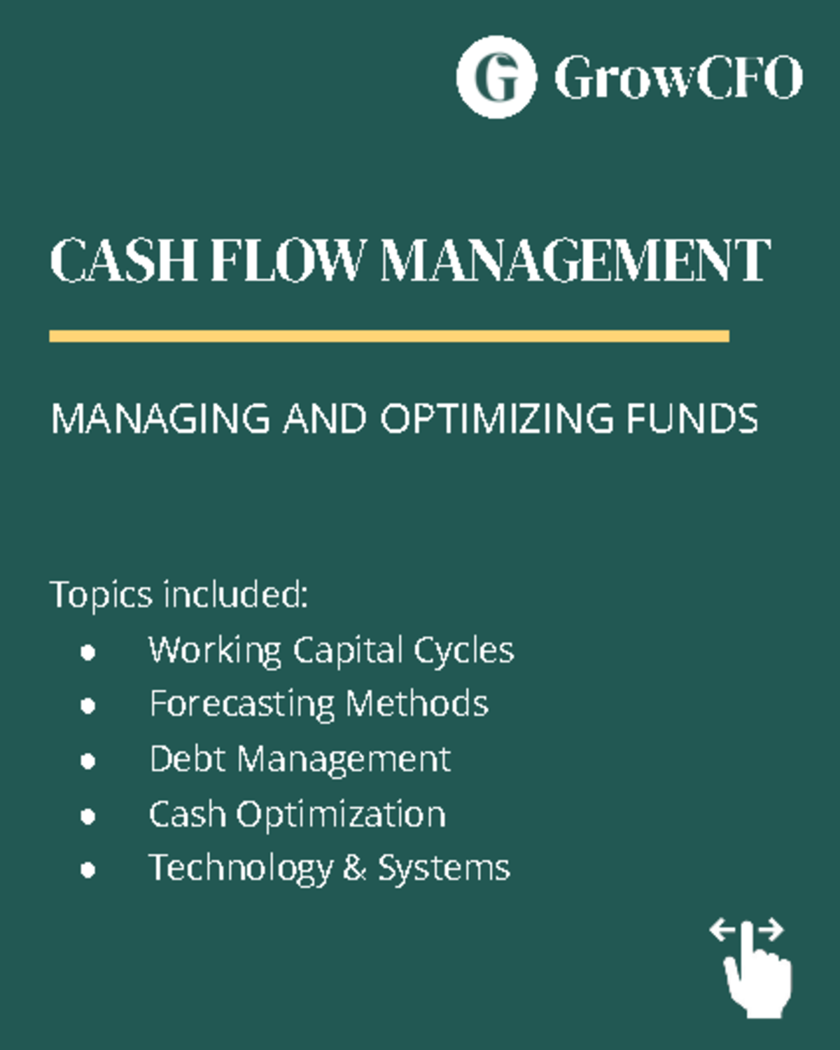 Cashflow Management - Finance - CASH FLOW MANAGEMENT MANAGING AND ...