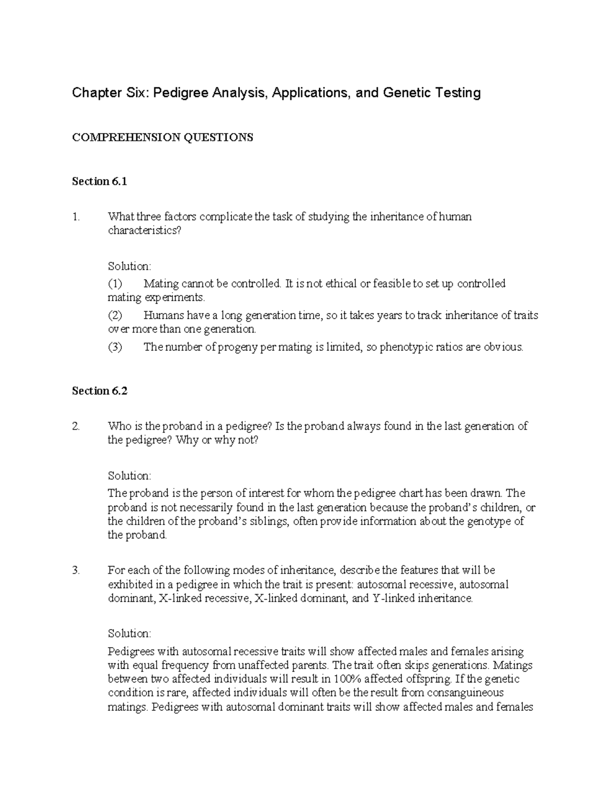 Pierce genetics 7e solutionsmanual ch06 - Tagged - Chapter Six ...