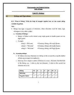 Notes PPS Unit 3 - python - II I Unit – III Function:- Functions are ...