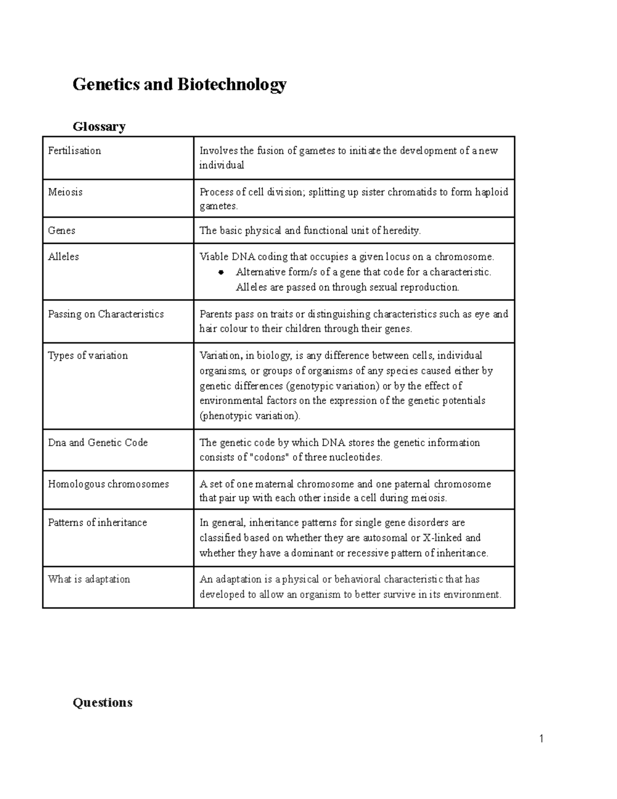 genetics-and-biotech-practice-material-genetics-and-biotechnology