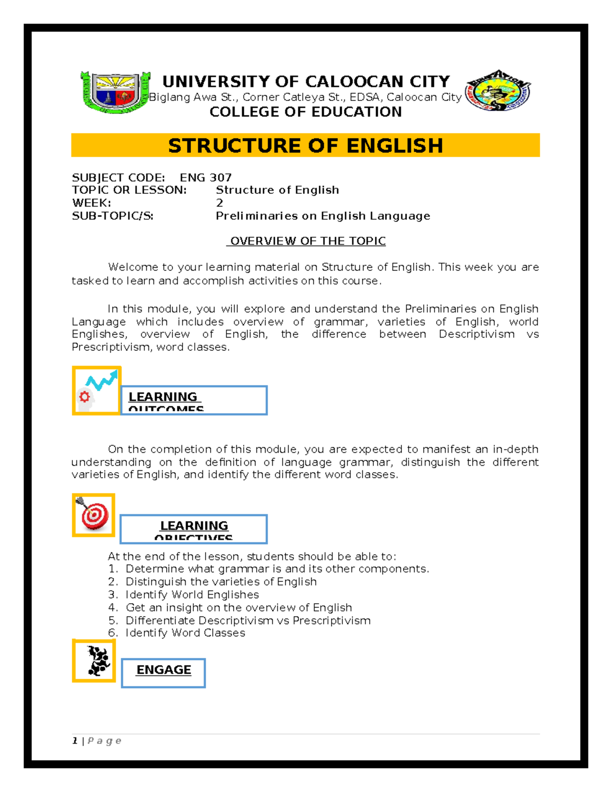 Soeng- Module-1 - BHJGYYUGYY - UNIVERSITY OF CALOOCAN CITY Biglang Awa ...