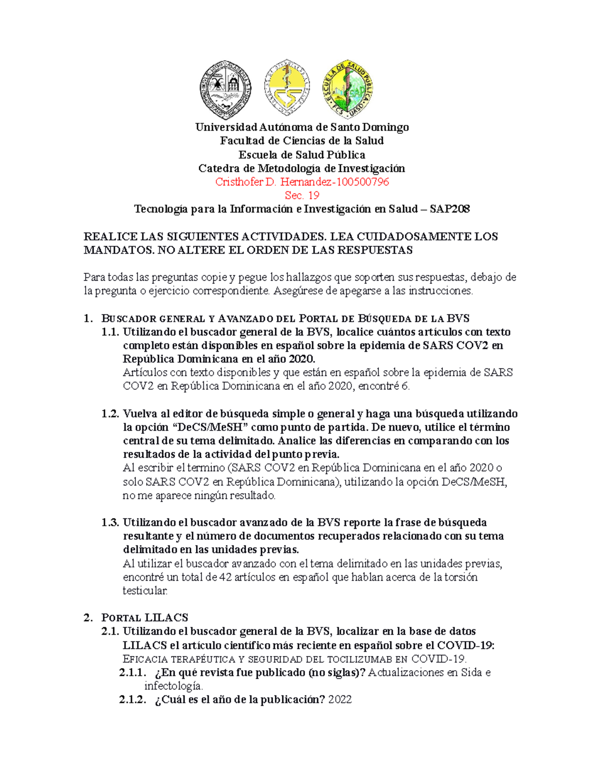 Practica 5 - Tecn Inform E Investigación En Salud - Universidad ...