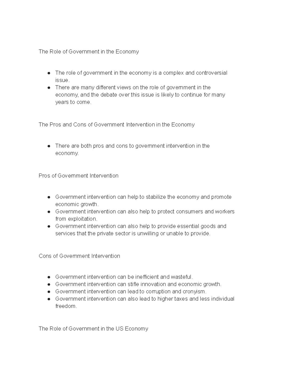 lecture-8-the-role-of-government-in-the-economy-the-role-of