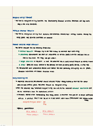 LECTURE NOTES ON SUPPLY AND DEMAND PART 5 - economics - Studocu