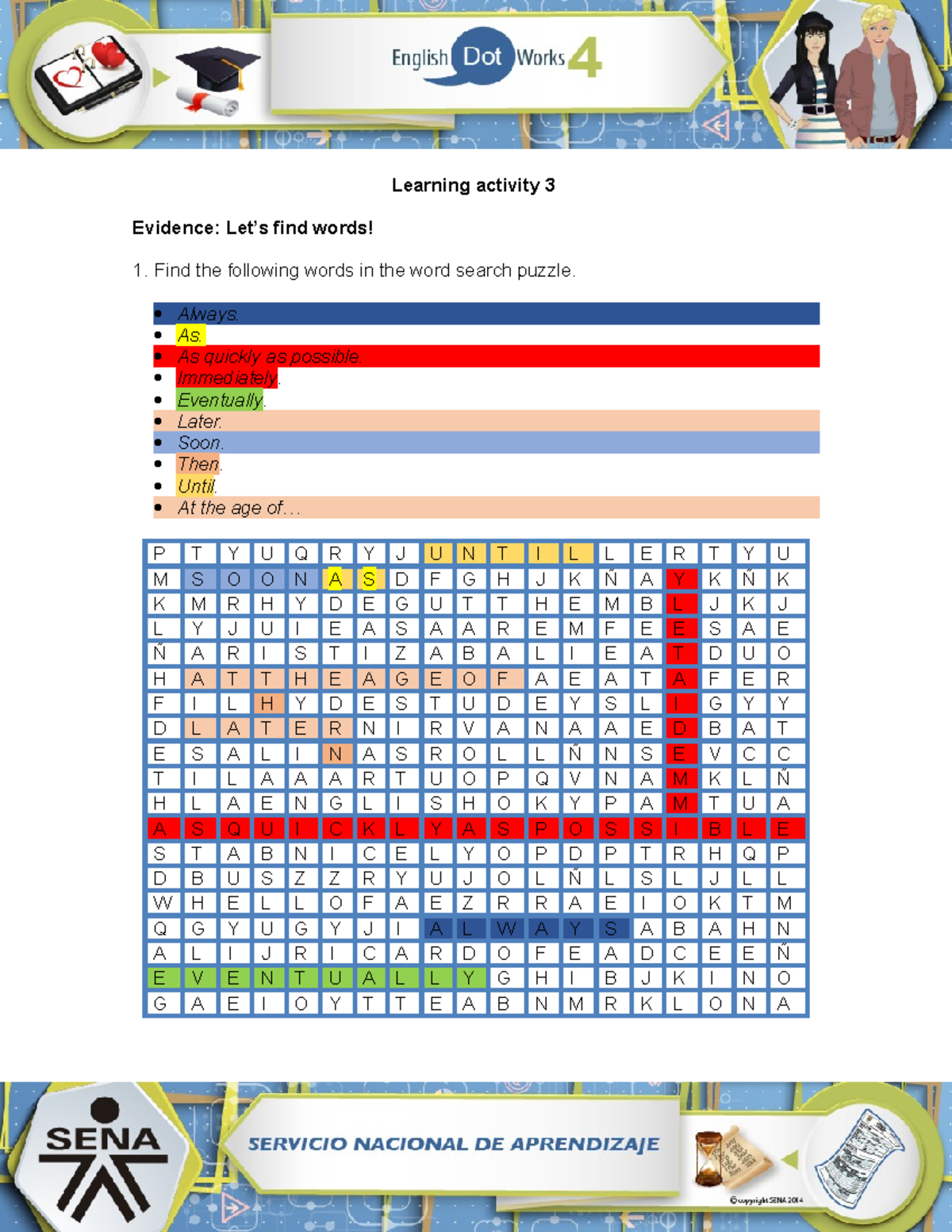 Evidence Lets Find Words Ingles Poli Studocu