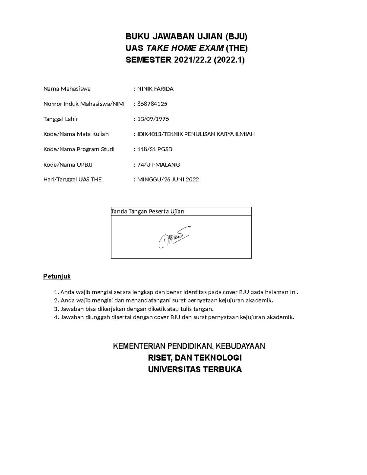 Peta Konsep Modul 1 Teknik Penulisan Karya Ilmiah Docx Peta Konsep