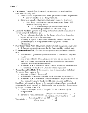 CH 4-6 - principles of economics textbook notes and Lecture notes from ...