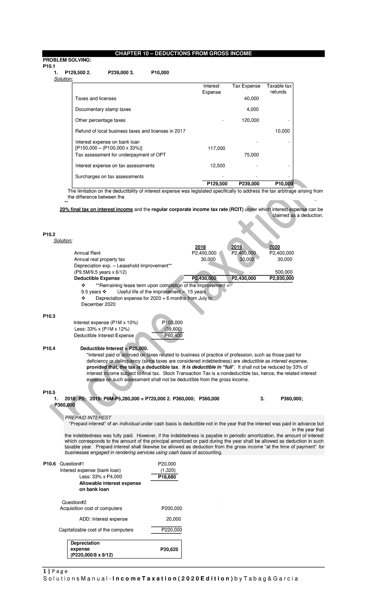 tax-1-2020-sol-man-c10-1-p-a-g-e-chapter-10-deductions-from