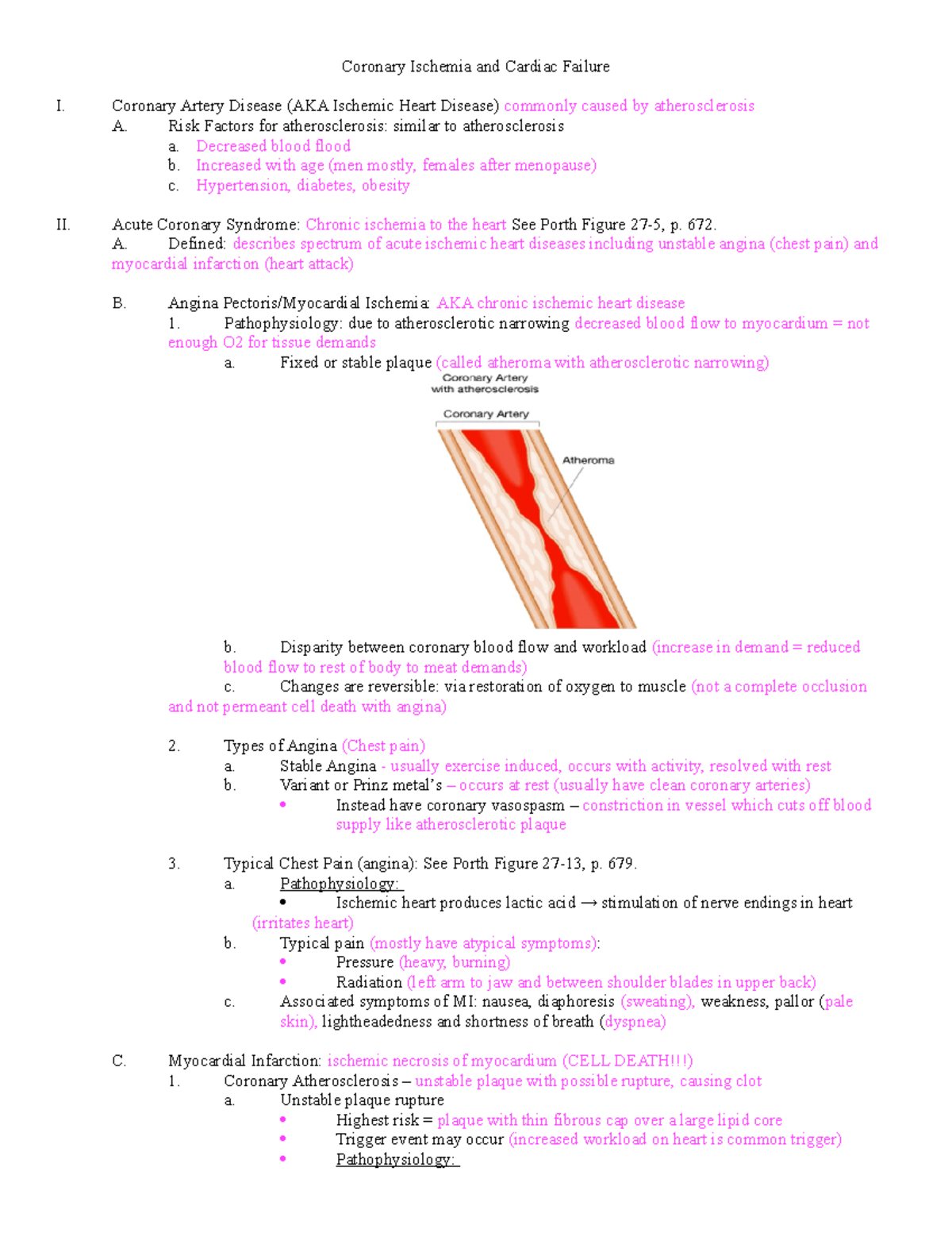 cardiac-ischemia-notes-coronary-ischemia-and-cardiac-failure-i