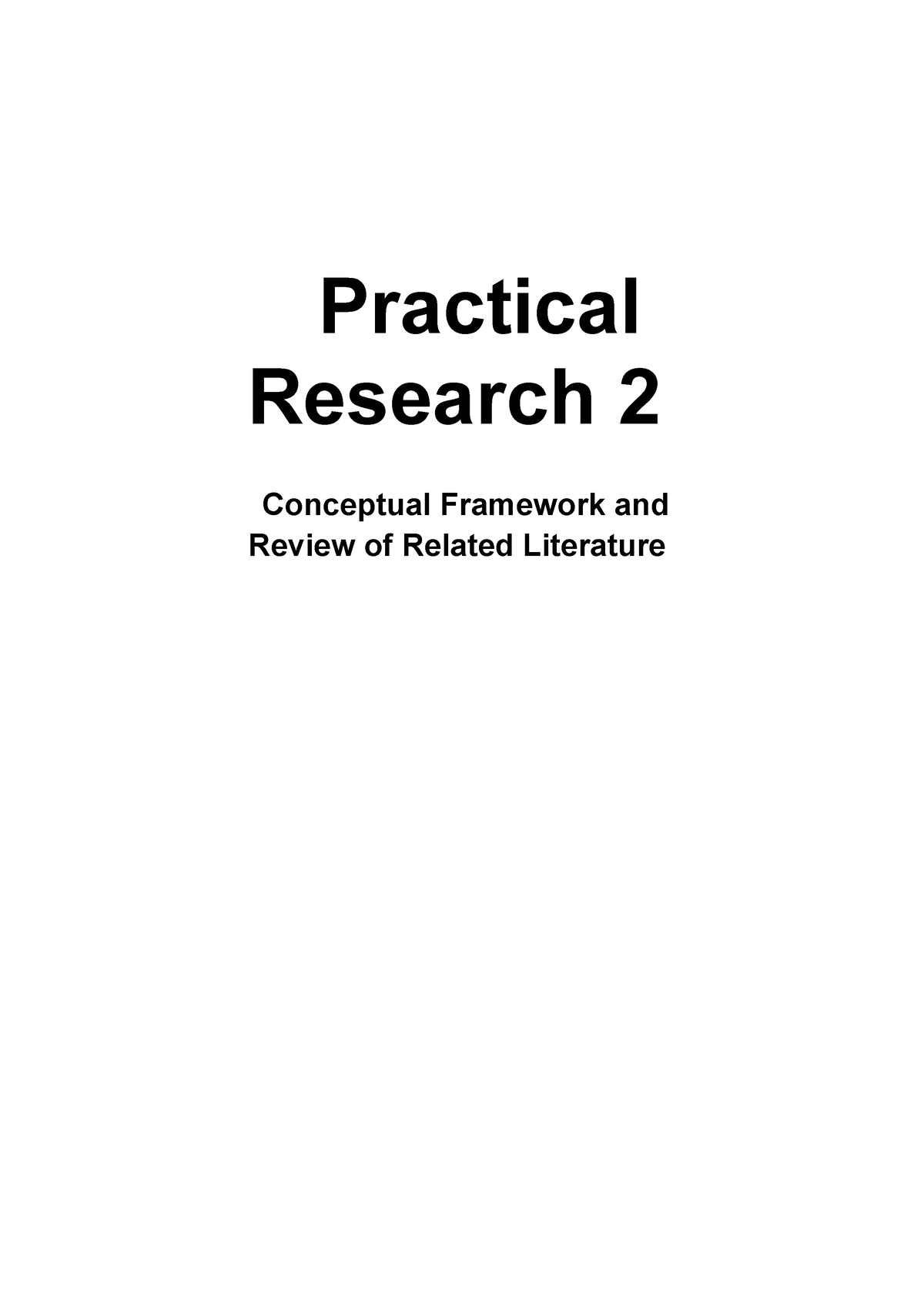 practical research module 5 review of related literature