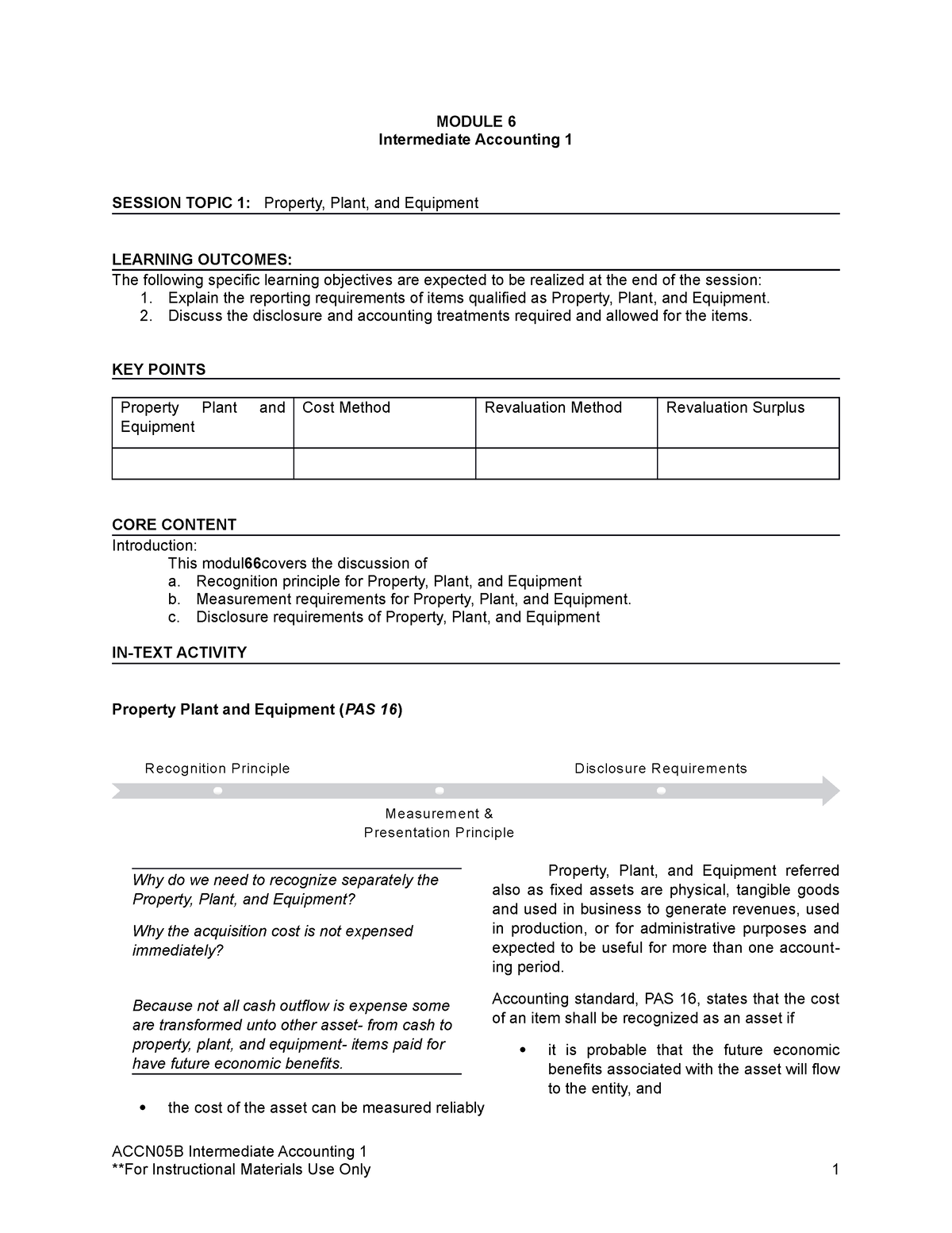 Module 6 - BS ACCOUNTANCY STUDENTS PADAYO - MODULE 6 Intermediate ...