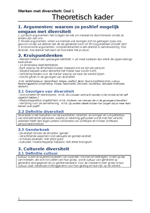 DEEL 1 - Wat Is Culturele Diversiteit - Werken Met Diversiteit DEEL 1 ...