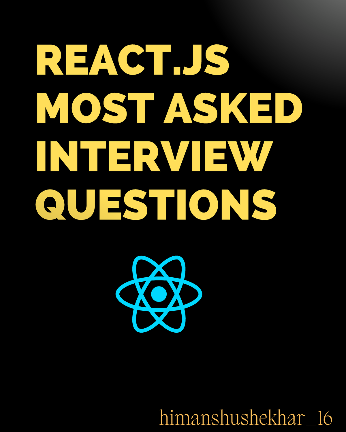 React js - dont want to give - REACT MOST ASKED INTERVIEW QUESTIONS ...