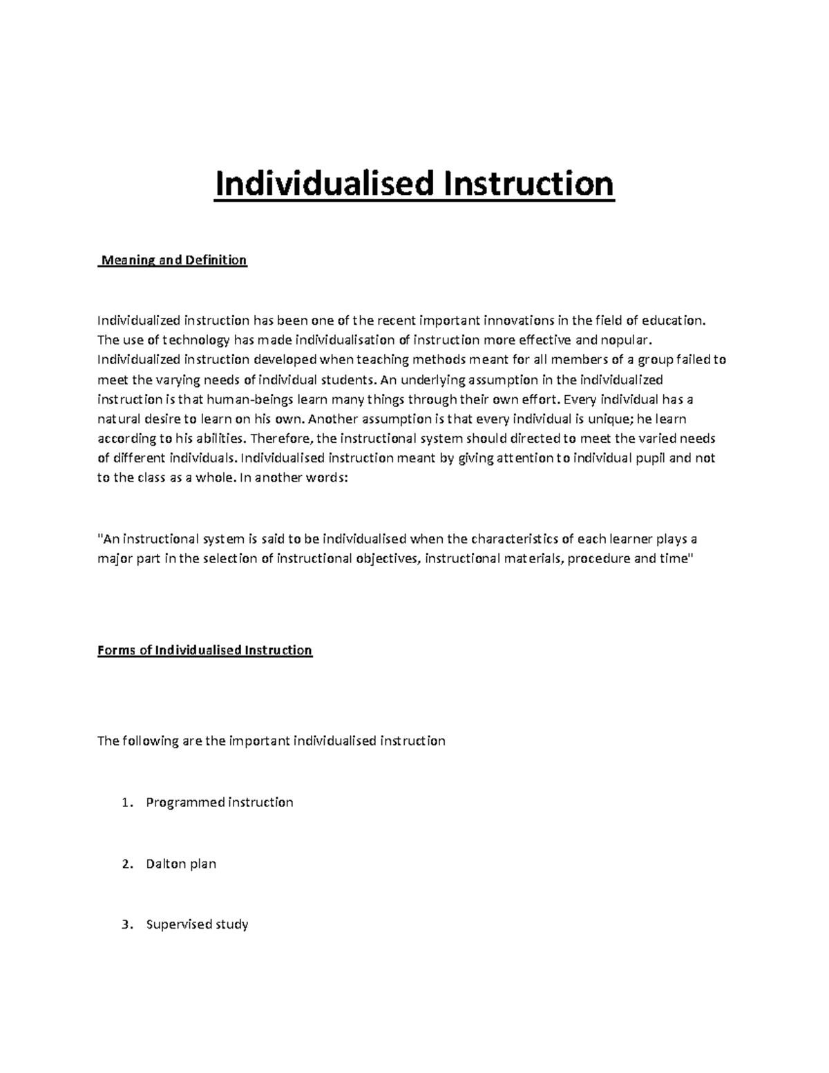 individualised-instruction-individualised-instruction-meaning-and