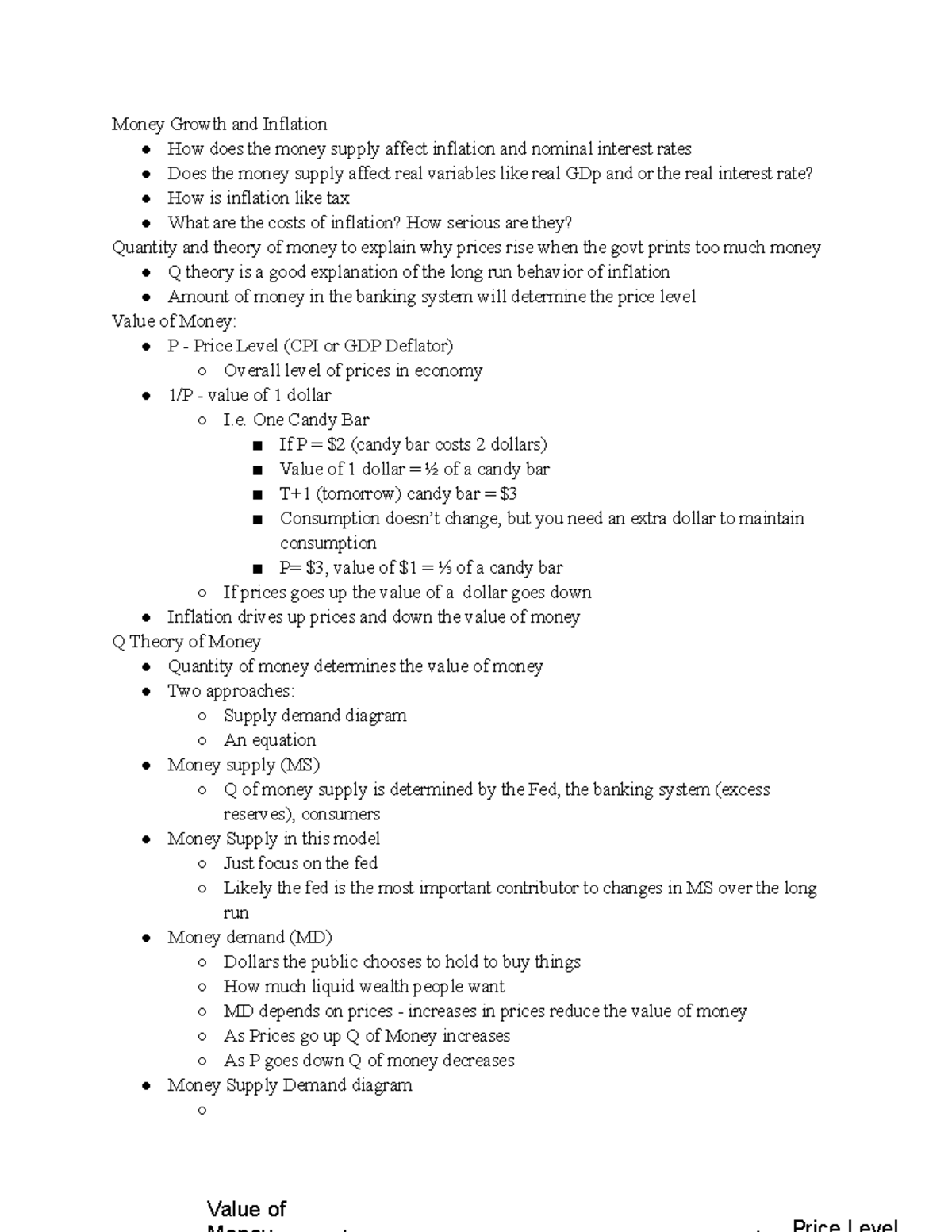Ch 17 - Lecture notes 17 - Money Growth and Inflation How does the ...