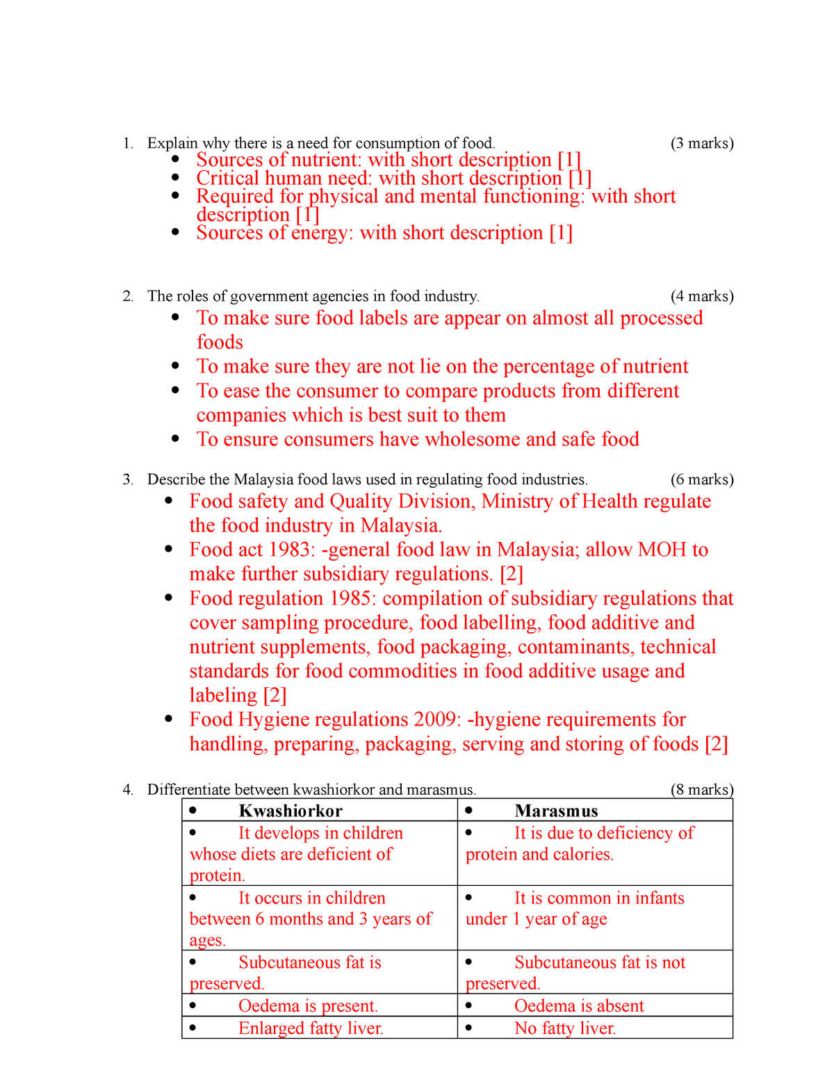 Introductory To Food Science-Tutorial 1-Topic 1 And Topic 2 - Explain Why There Is A Need For ...