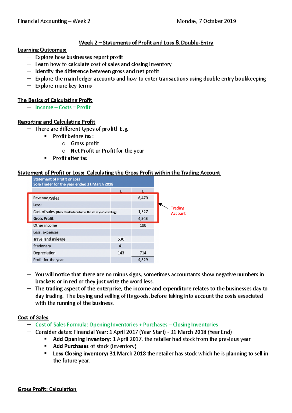 FA - Lecture - Week 2 - 07:10:2019 - Financial Accounting – Week 2 ...