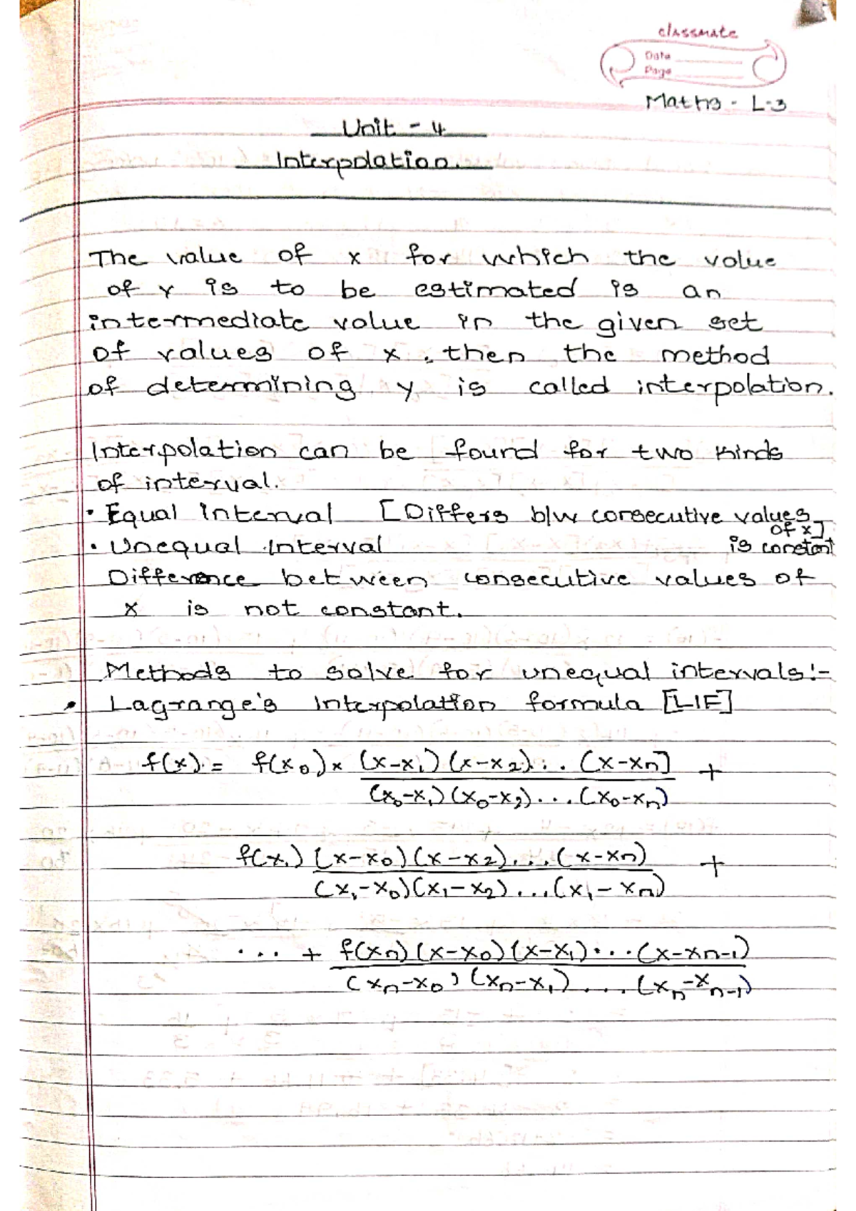 Maths 2 - Math notes BCADA - Mathematics - Studocu