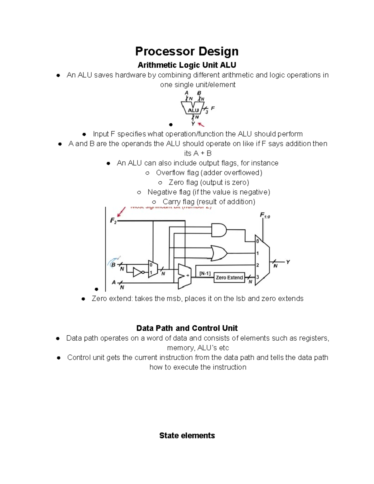 Begrepp - Module 4 - Modul 4 - Processor design - Processor Design ...