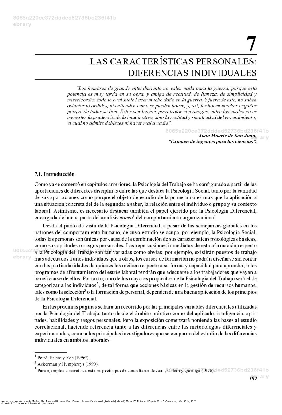 Introducci N A La Psicolog A Del Trabajo 2a Ed Pag 189-211 - Psicología ...