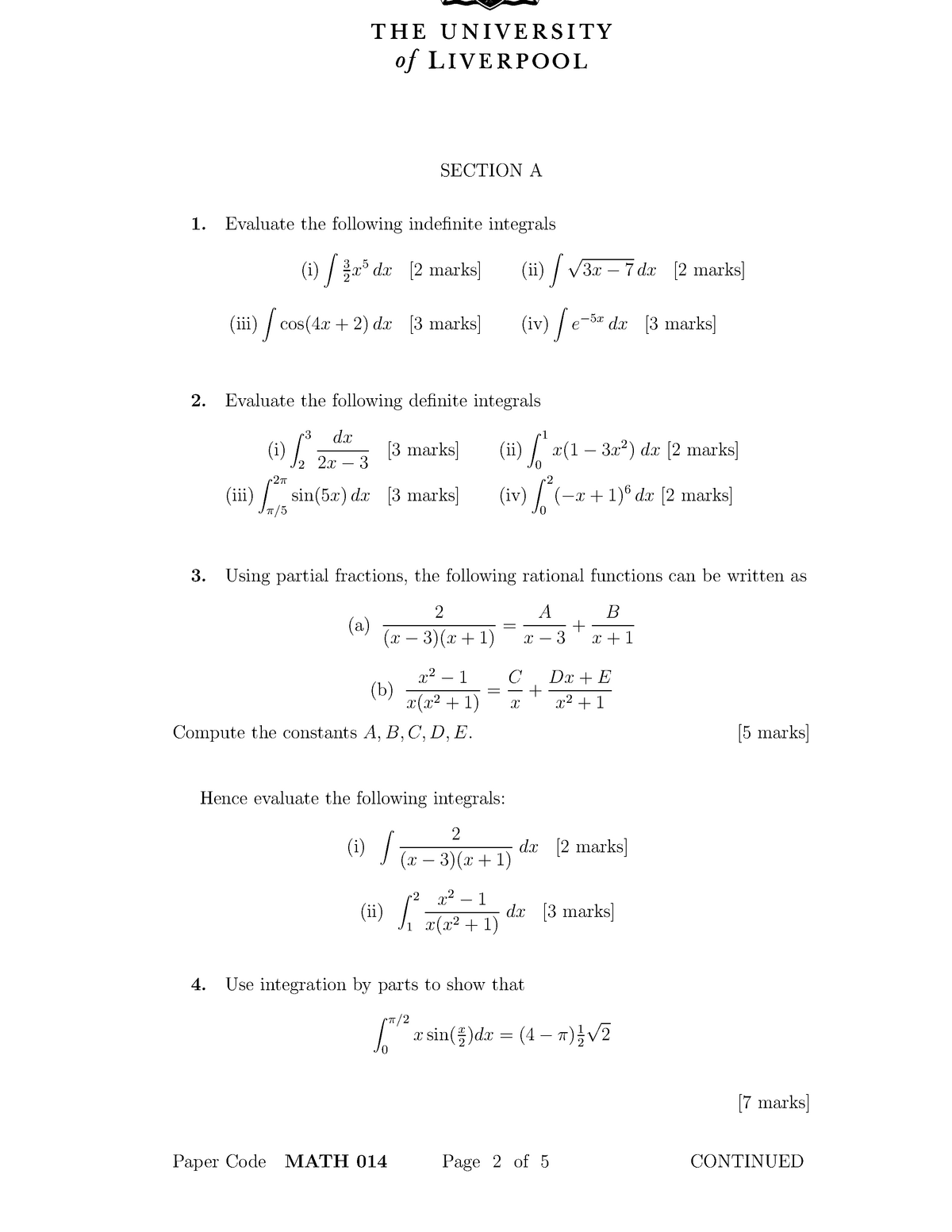 exam-may-2006-questions-section-a-1-evaluate-the-following