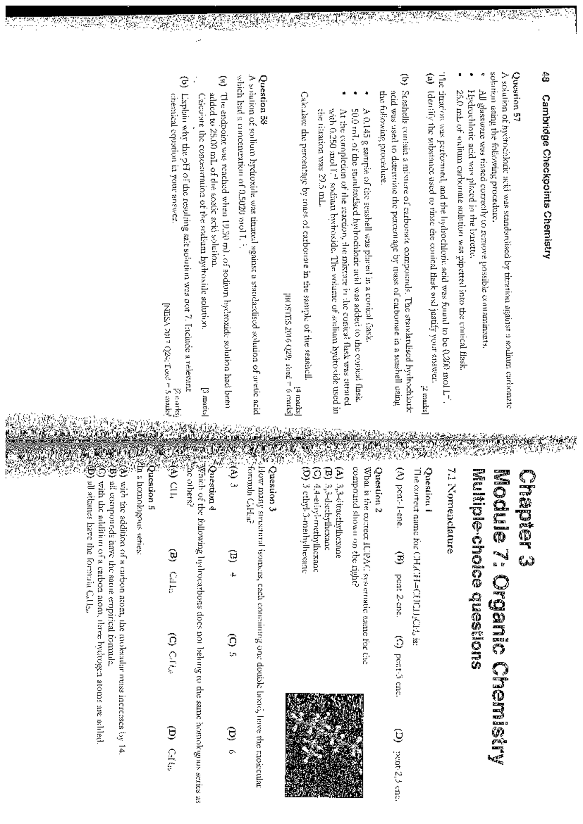 Michael Li - Module 7 Questions - 48 Cambridge Checkpoints Chemistry ...