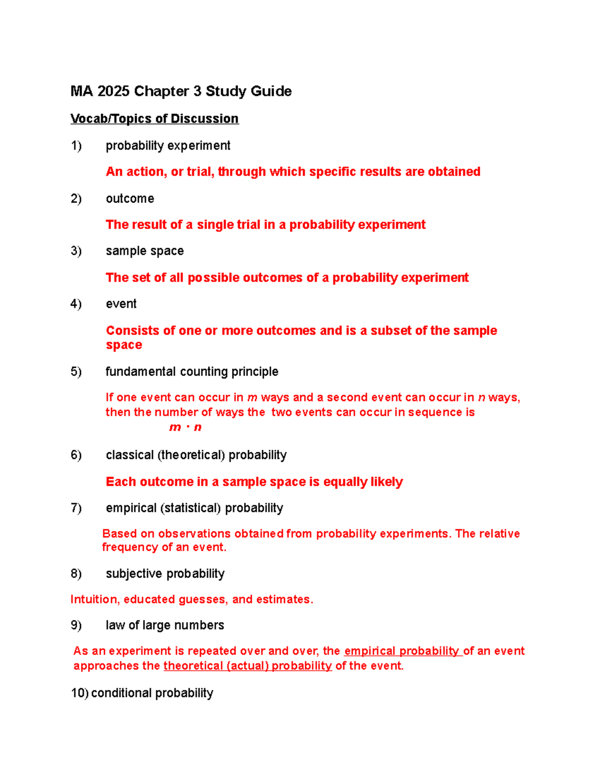 MA 2025 Chapter 3 Study Guide MA 2025 Chapter 3 Study Guide Vocab