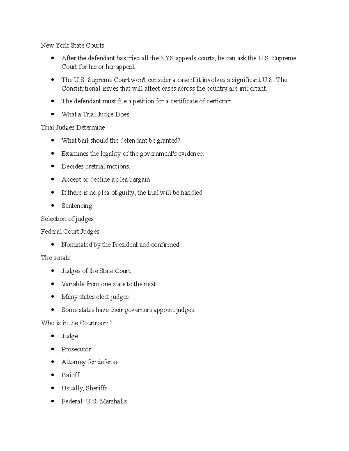 Criminal Justice Notes JURY Trial Police Process AND DUE Process Notes ...