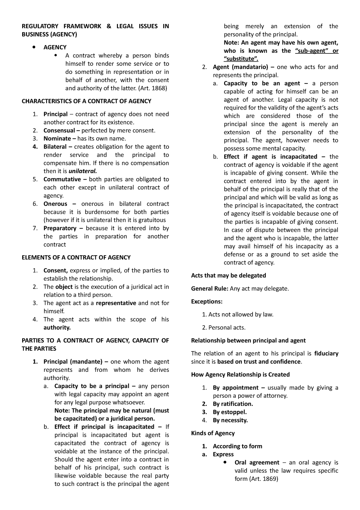 Regulatory Framework - REGULATORY FRAMEWORK & LEGAL ISSUES IN BUSINESS ...