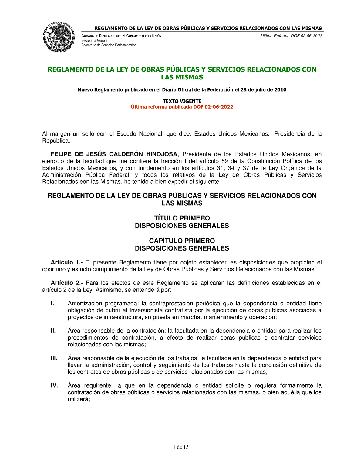 Reg Lopsrm - Leyes Y Articulos - C¡MARA DE DIPUTADOS DEL H. CONGRESO DE ...