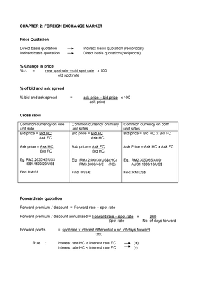 fin542 group assignment exchange rate