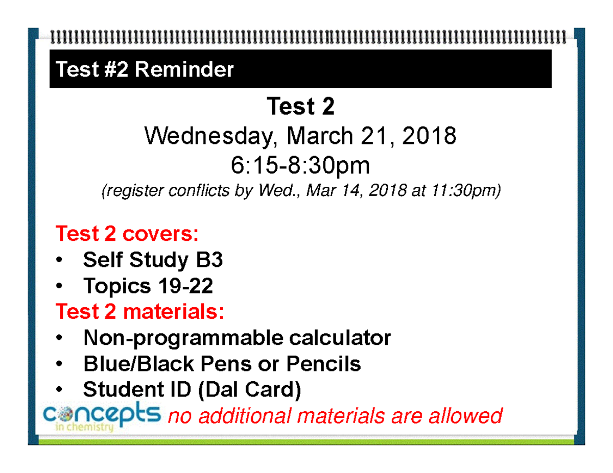 Topics(23y24) - Topics(23y24).pdf - Test #2 Reminder Test 2 Wednesday ...