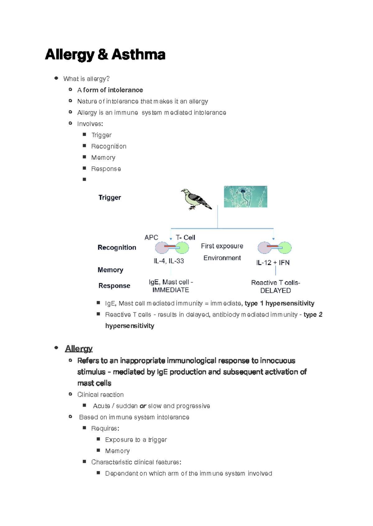 Allergy and Asthma - A l l e rg y & As t h m a ####### What is allergy ...
