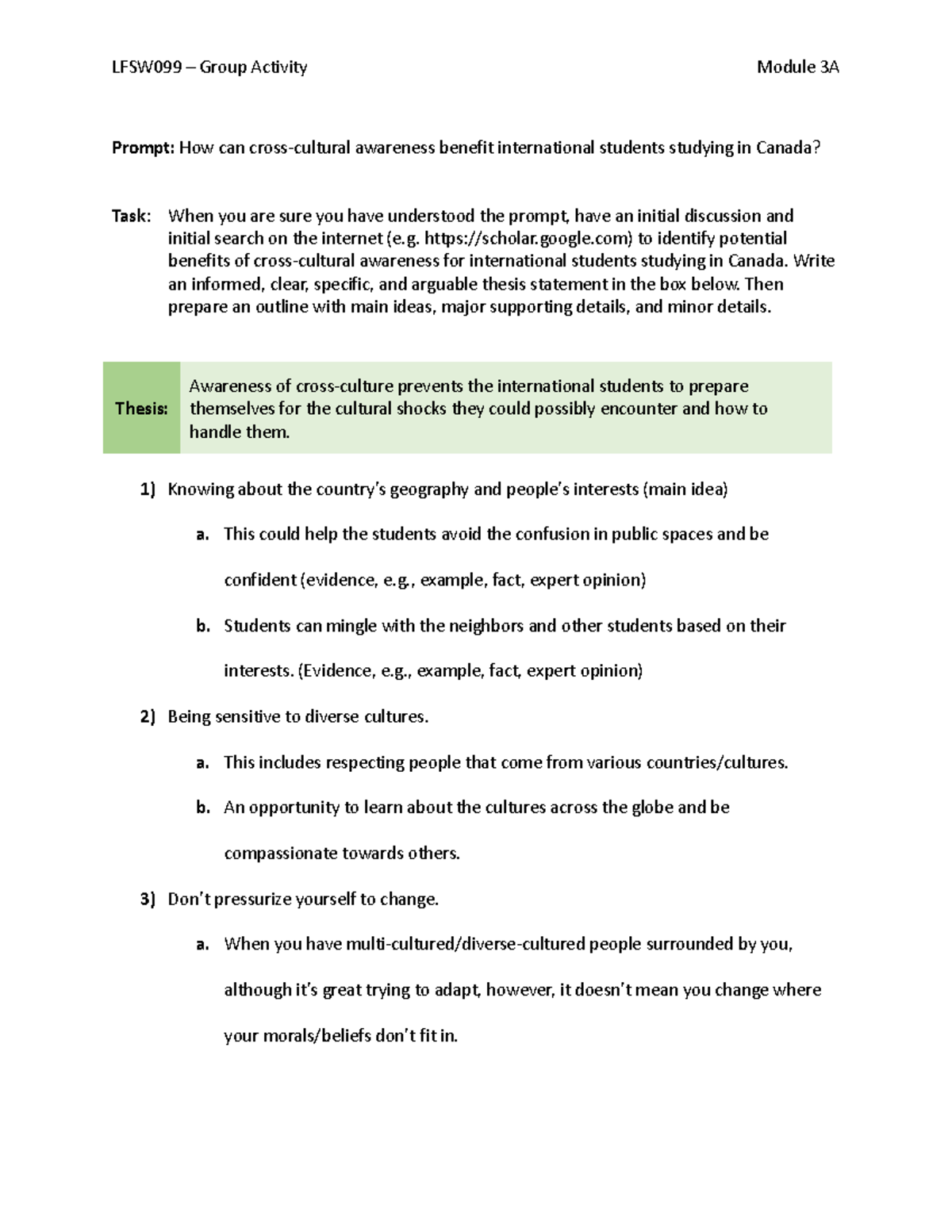 Module 3A-Group Task - Learn for success assignments - LFSW099 – Group ...