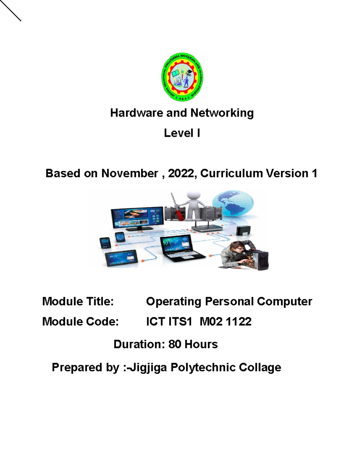 Operate Personal Computer final for merge Hardware and Networking