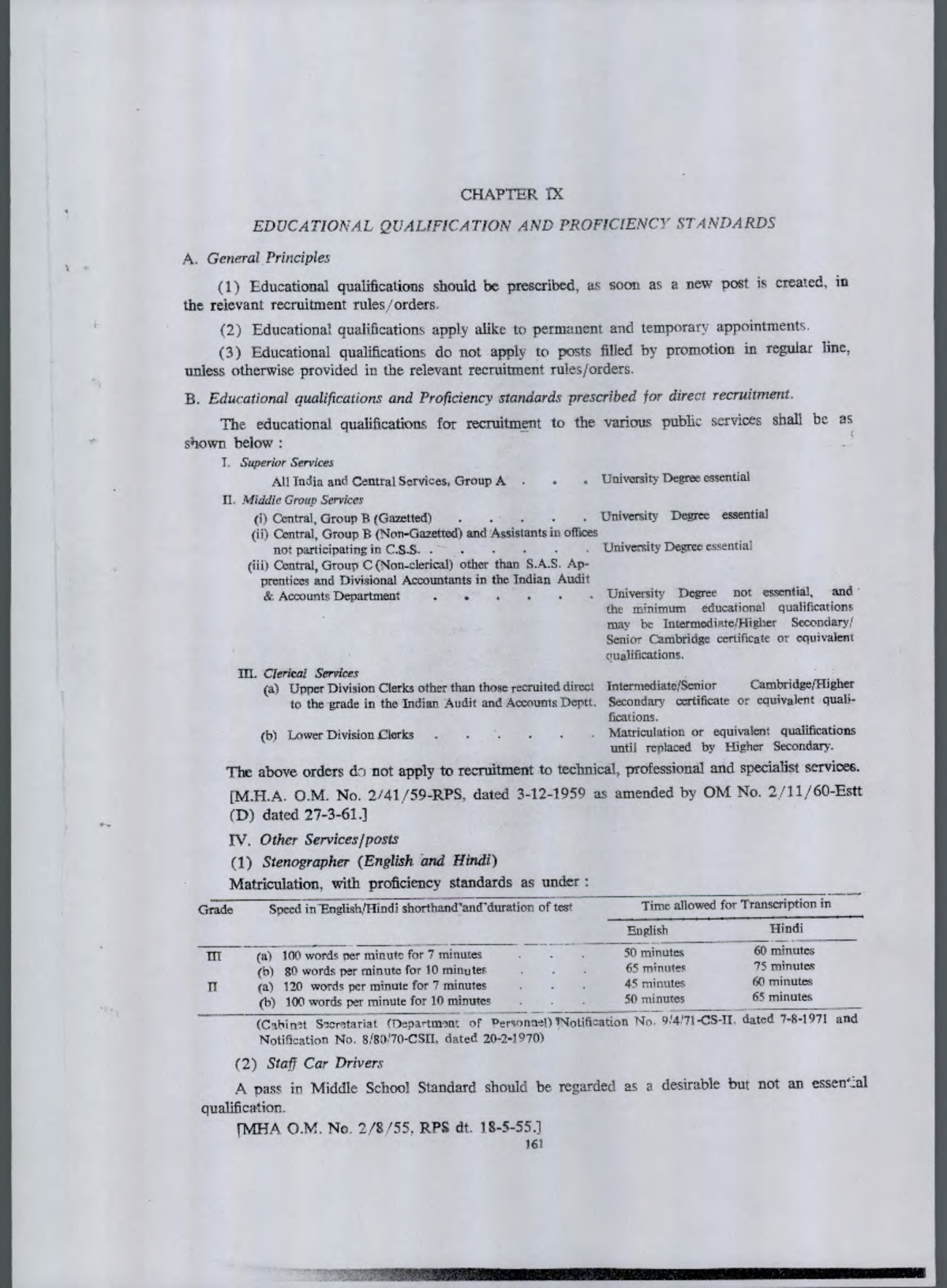 Ch-09 - Reference - CHAPTER IX EDUCATIONAL QUALIFICATION AND ...