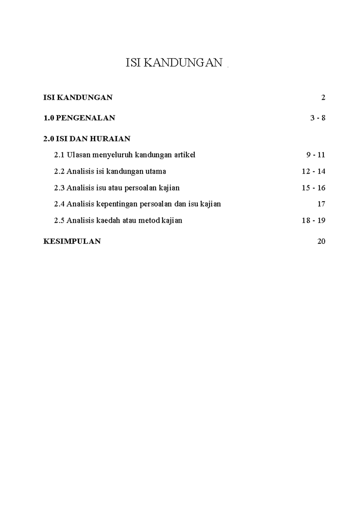 Ulasan Jurnal Serangan Ideologi Barat Terhadap Pemikiran Umat Islam Studocu