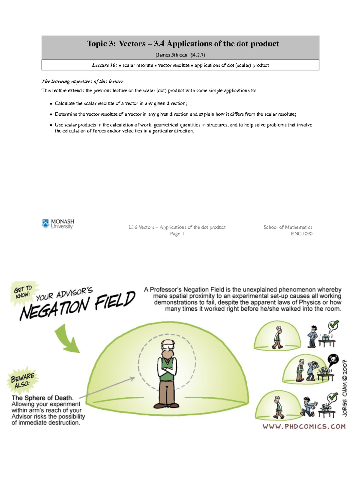 Lecture 16 - Limits and diffrenciation - Topic 3: Vectors – 3 ...