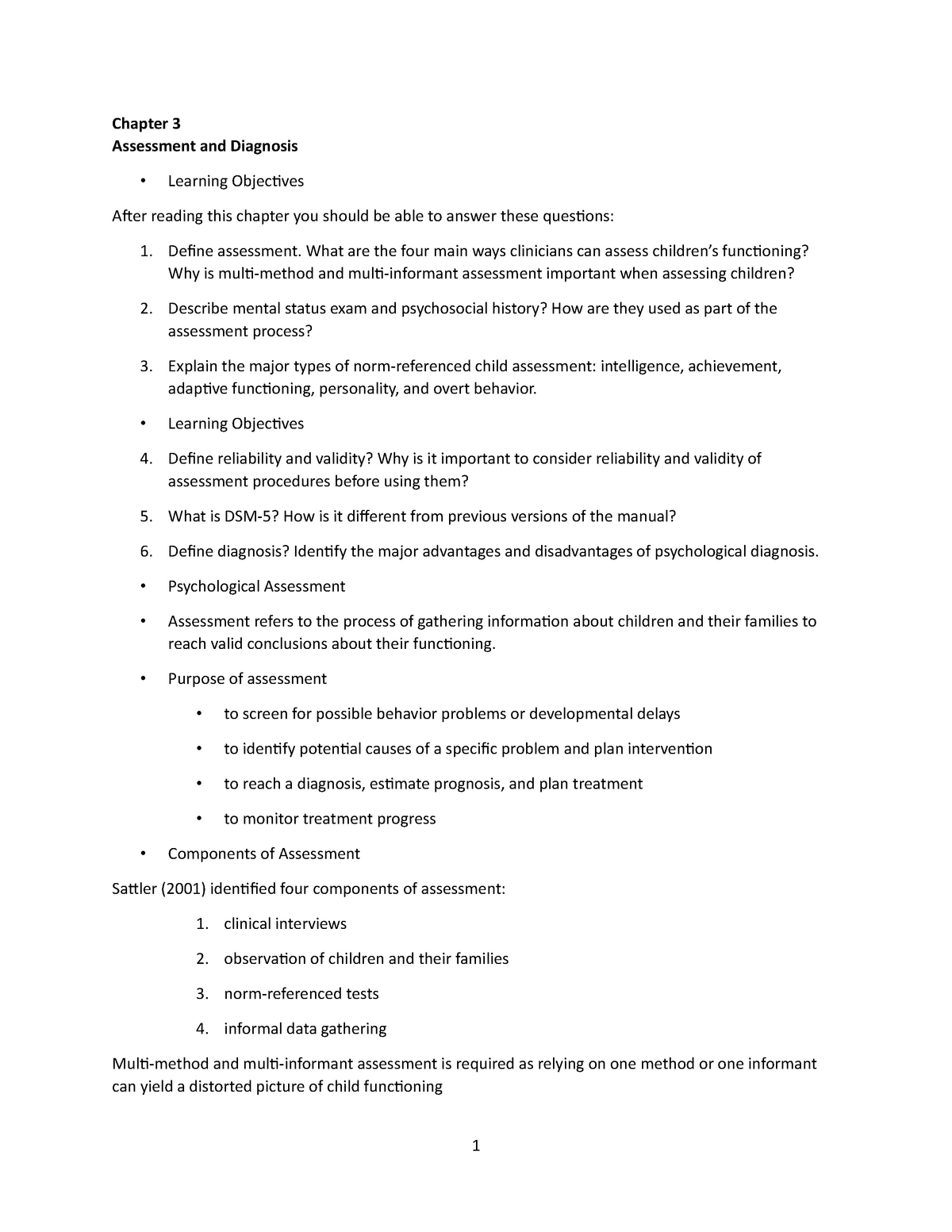 Lecture - Chapter 3 - Prof: Julie Hakim-Larson - Chapter 3 Assessment ...