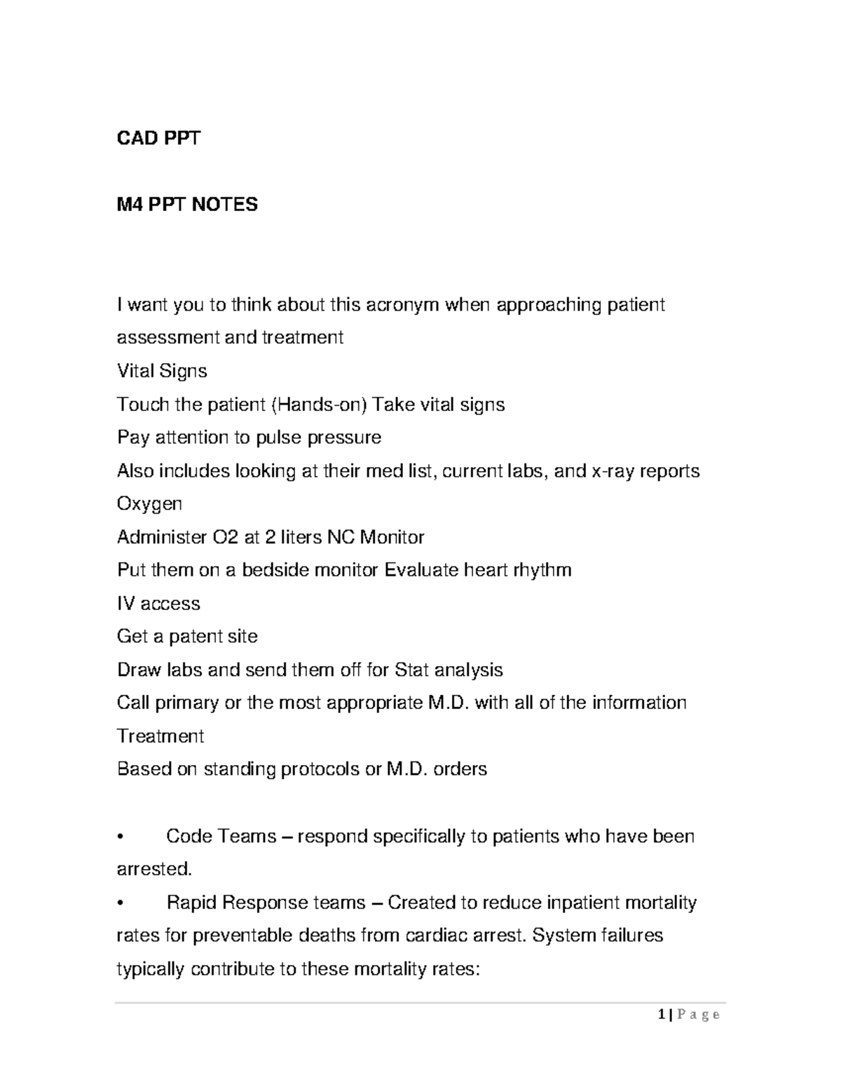 M4 PPT notes - CAD PPT M4 PPT NOTES I want you to think about this ...