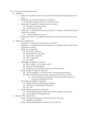 KIN 220 Lab Final Review - KIN 220 Lab Final Review Types of PA ...