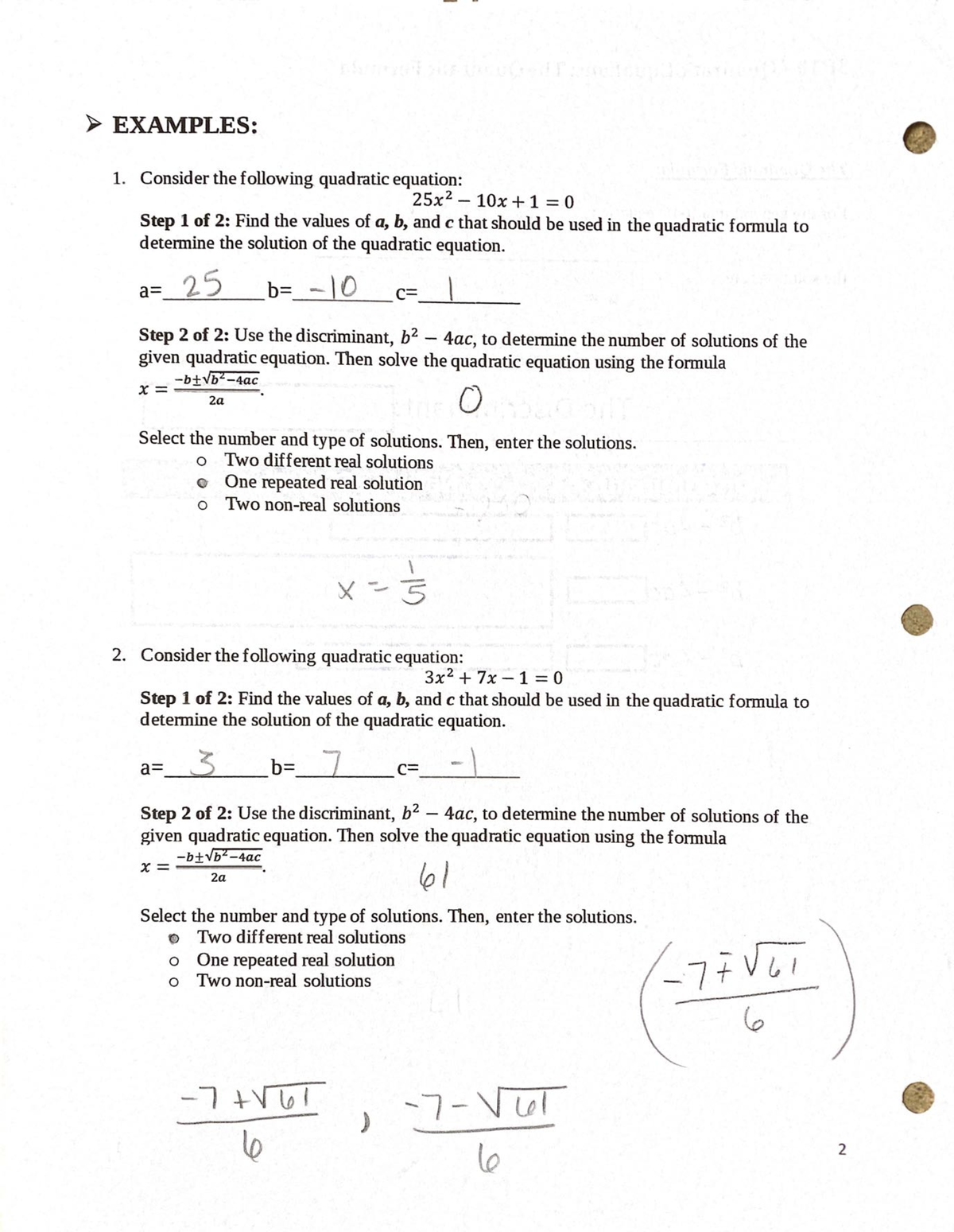 Algebra practice - MATH 1105 - Studocu