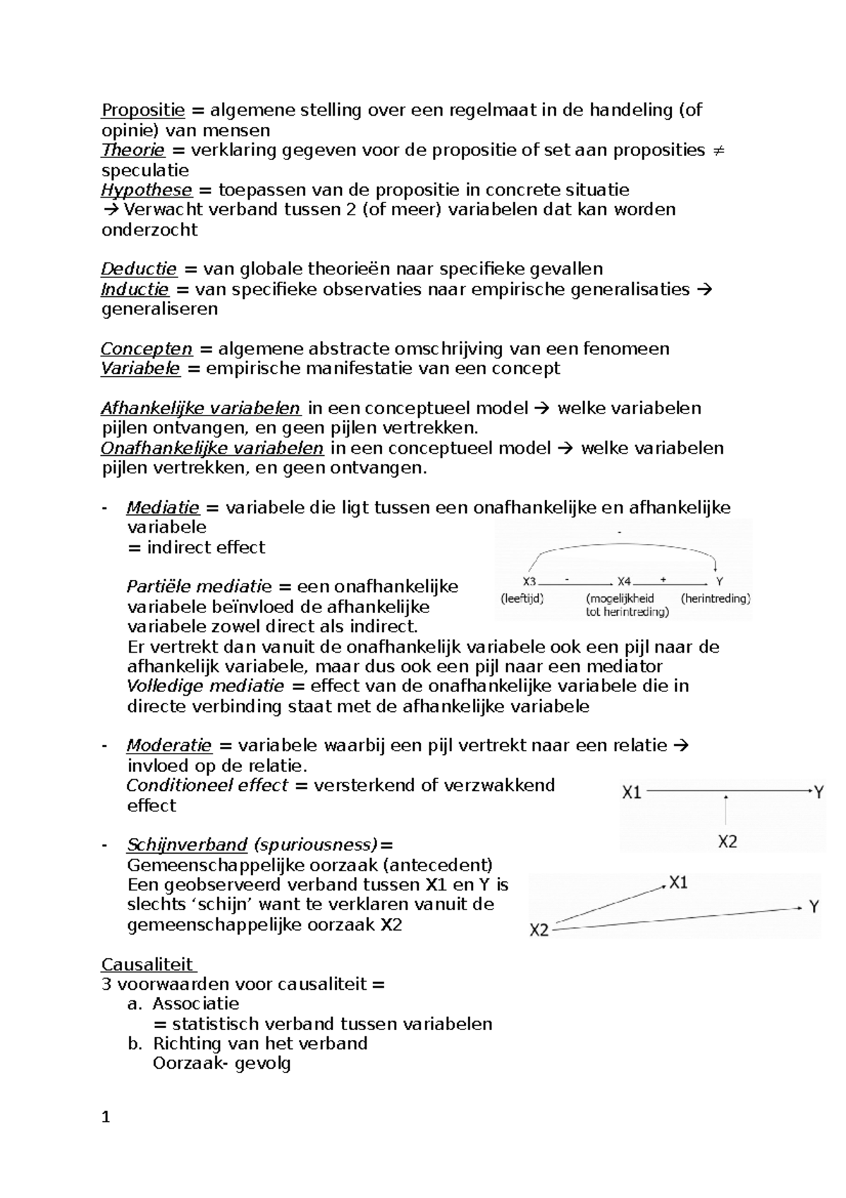 MTO Compacte Samenvatting Van Colleges Voor Tentamen Propositie